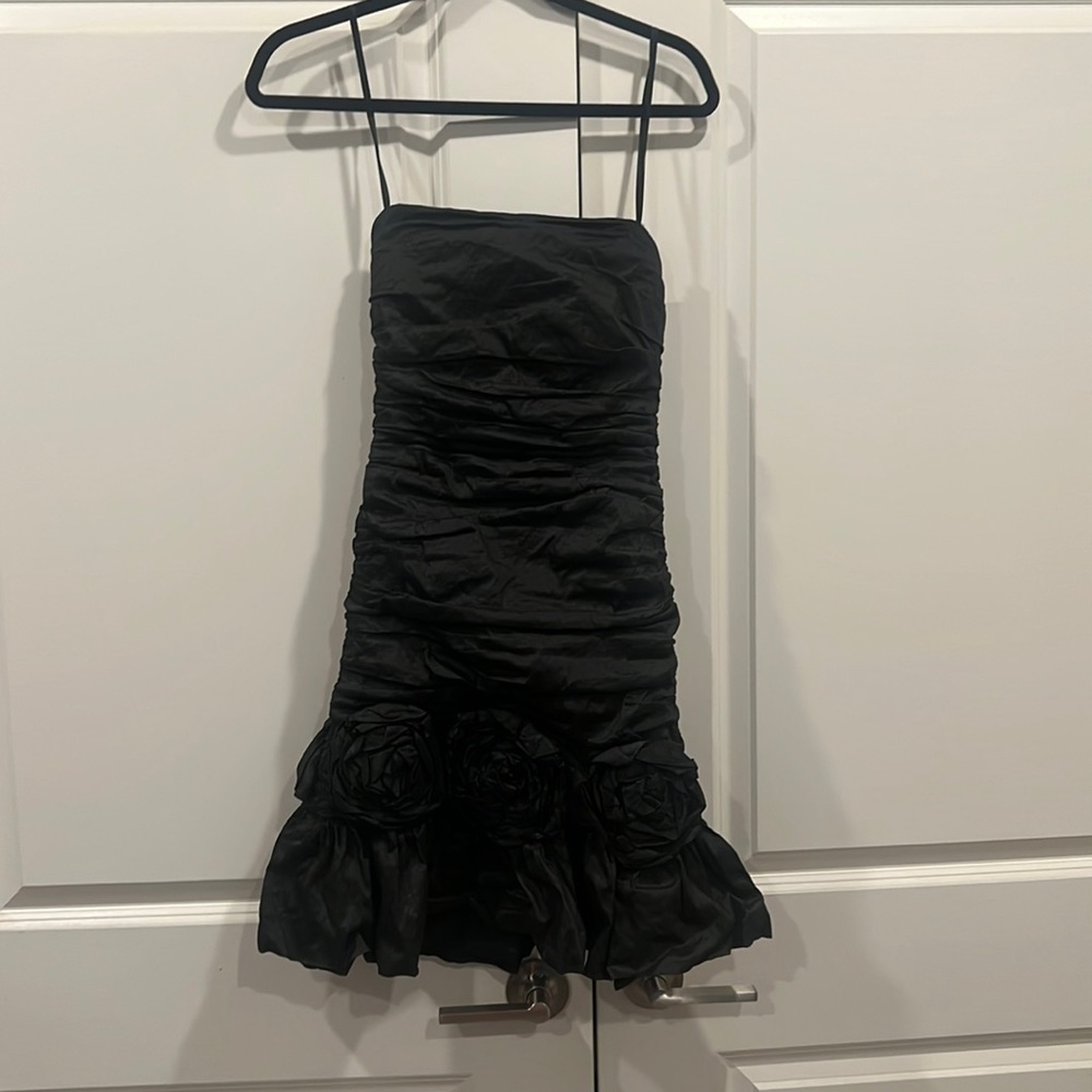 Strapless little black dress size 6 runs small worn once
